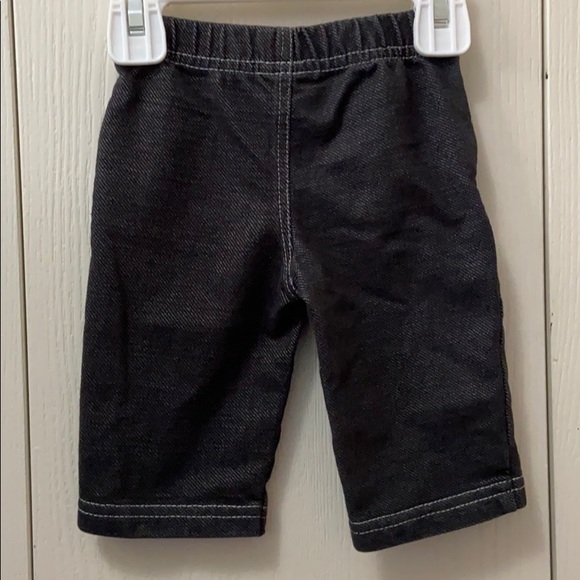 3/$20 Black Baby Girl Jeggings with Pockets - Picture 5 of 6